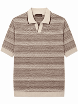 MEN’S TEXTURED KNIT POLO
