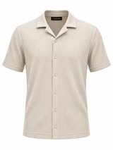 MEN’S RIBBED COTTON SHIRT
