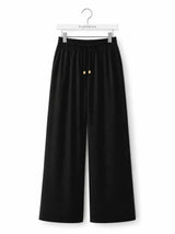 Front view of Nasseeb Women's Essence Trousers in black