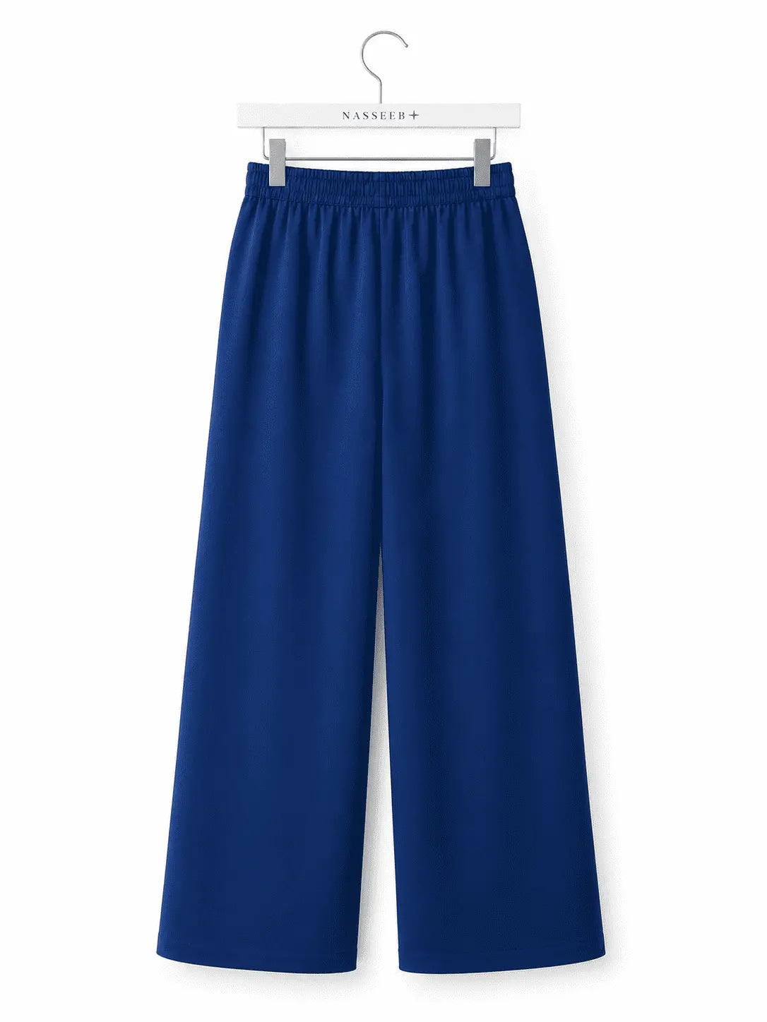Back view of Nasseeb Women's Essence Trousers in royal blue