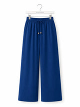 Front view of Nasseeb Women's Essence Trousers in royal blue