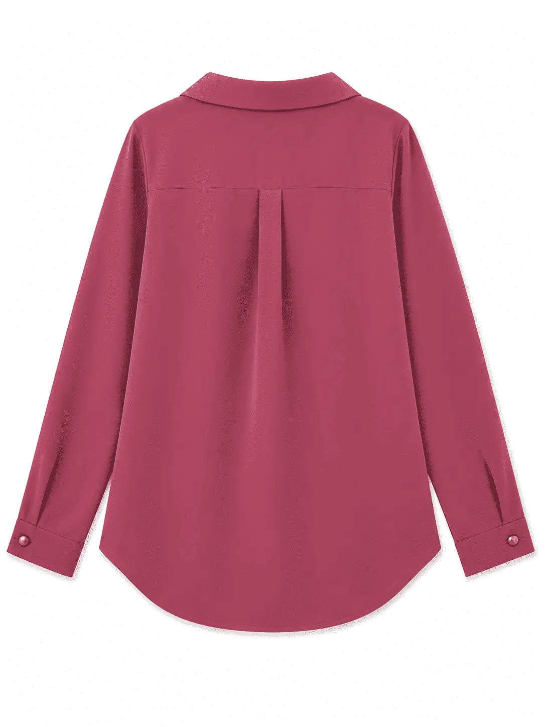 Back view of Nasseeb Women's Sapphire Shirt in rose pink