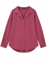 Front view of Nasseeb Women's Sapphire Shirt in rose pink